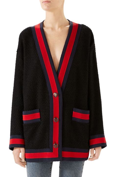 gucci tweed cardigan